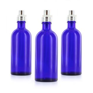 Lot de 3 flacons verre bleu 100ml | Neroliane